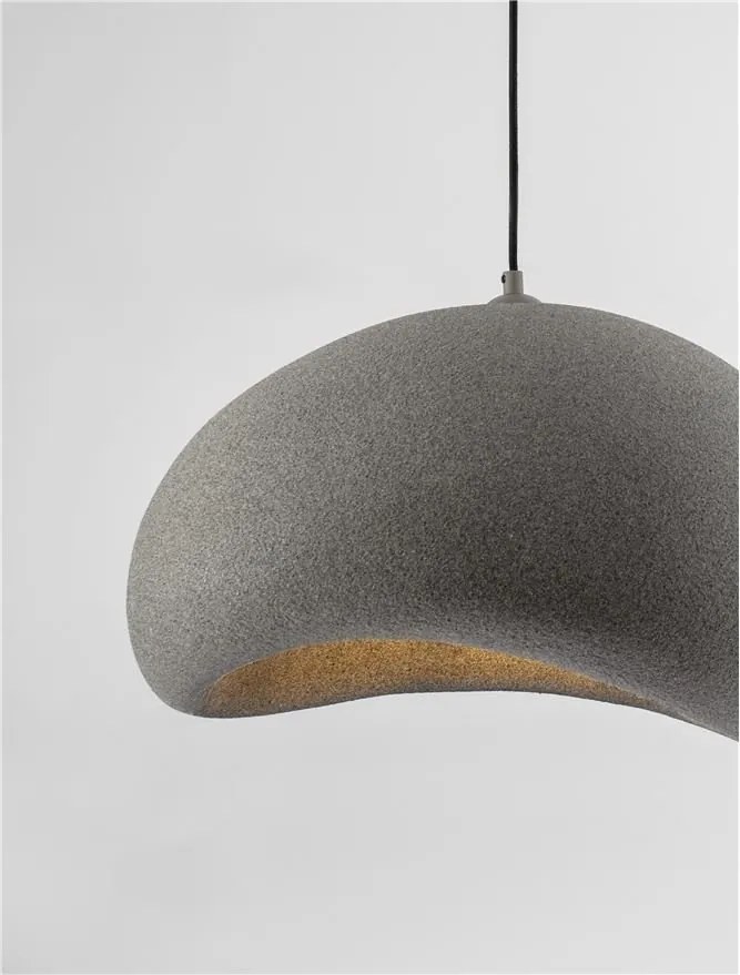 Lustra suspendata design modern, Stone Gray, AERE, L 50cm