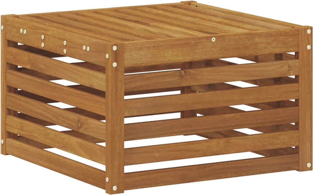 vidaXL Taburet pentru exterior Lemn Solid de Acacia natural