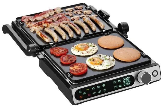 Concept ge3500 - Grătar contact cu sondă temperatură 2000W/230V negru