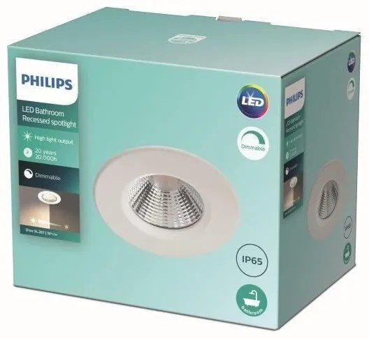 Corp de iluminat LED pentru baie dimabil DIVE LED/5,5W/230V 2.700K IP65 Philips