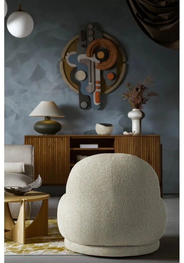 Fotoliu bej Ovo – Miuform