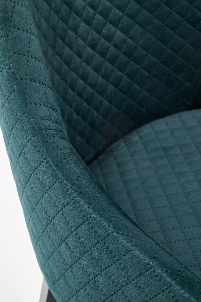 Scaun Toledo 3 velvet verde inchis/Karo4/Monolith 37