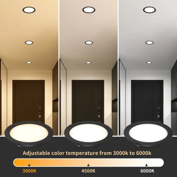 Immax NEO 07294L - Spot LED încastrat DOWN, dimabil, 12 W, 230 V, Wi‑Fi, diametru 12 cm, alb