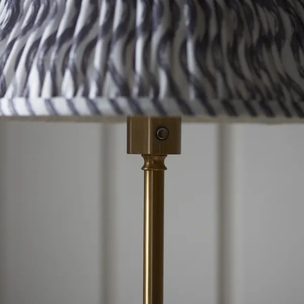 Endon 114785 - Lampă de podea reîncărcabilă dimabilă BURLEY LED/1,5W/5V alamă/gri