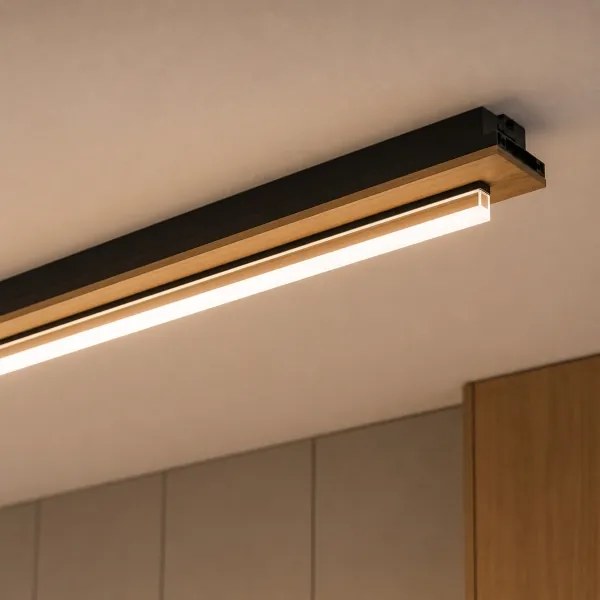 Brilagi - Plafonieră LED WOODY FLAT LED/25W/230V 118 cm stejar/negru