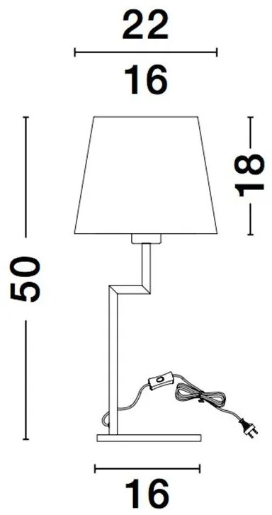 Veioza, lampa de masa design modern SAVONA NVL-9919152