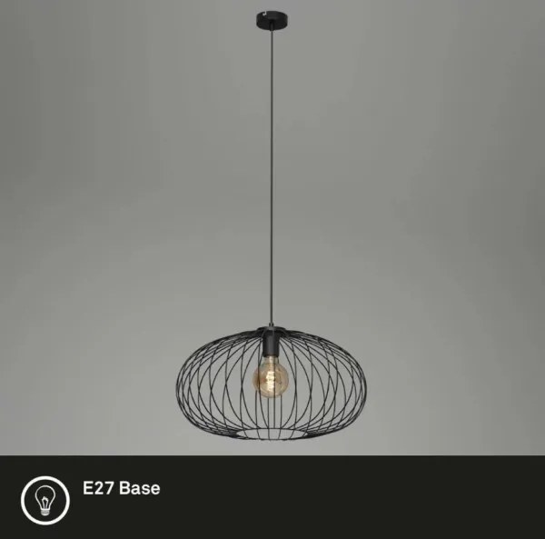 Lustră pe cablu KAGO 1xE27/60W/230V Briloner 4023-015