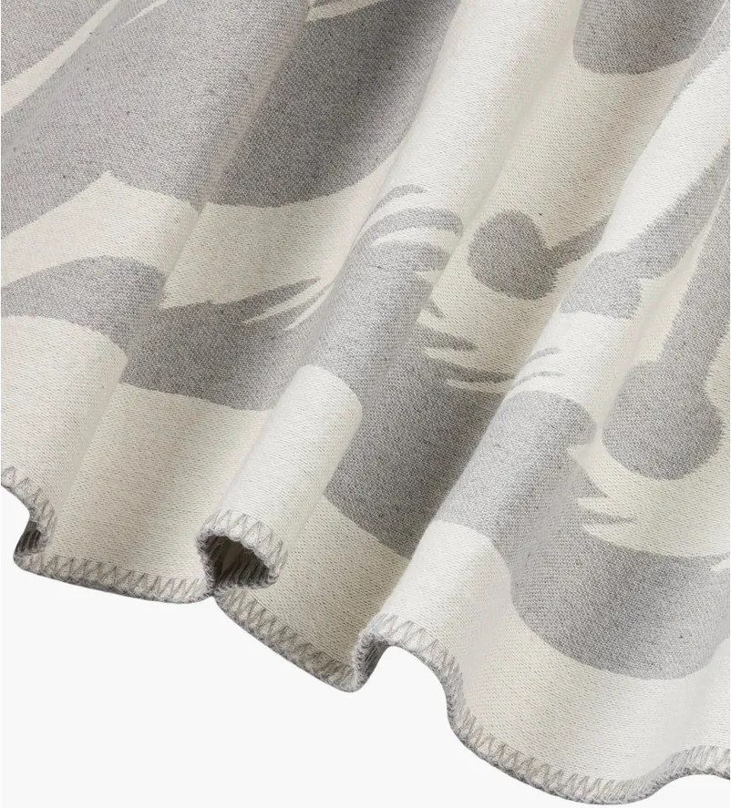 Pătură gri deschis 165x200 cm Lino – noo.ma