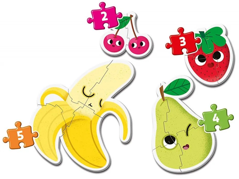 Fructe My First Puzzle de Formă de Bebeluș cu Fructe Clementoni
