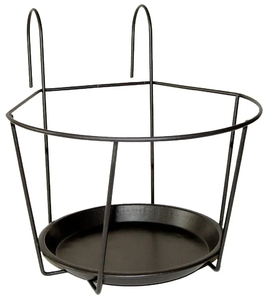 Suport pentru ghiveci din metal Esschert Design, lățime 21,4 cm, gri