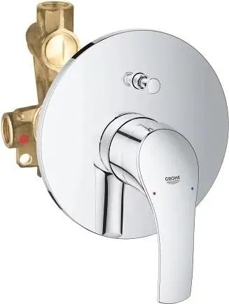 Baterie cada - dus incastrata Grohe Eurosmart New crom cu corp incastrat