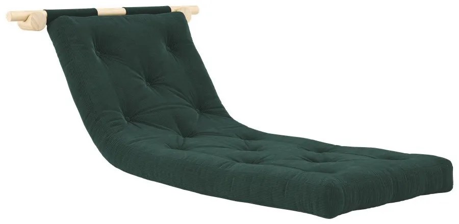 Fotoliu verde închis cu tapițerie din catifea reiată Hooked – Karup Design