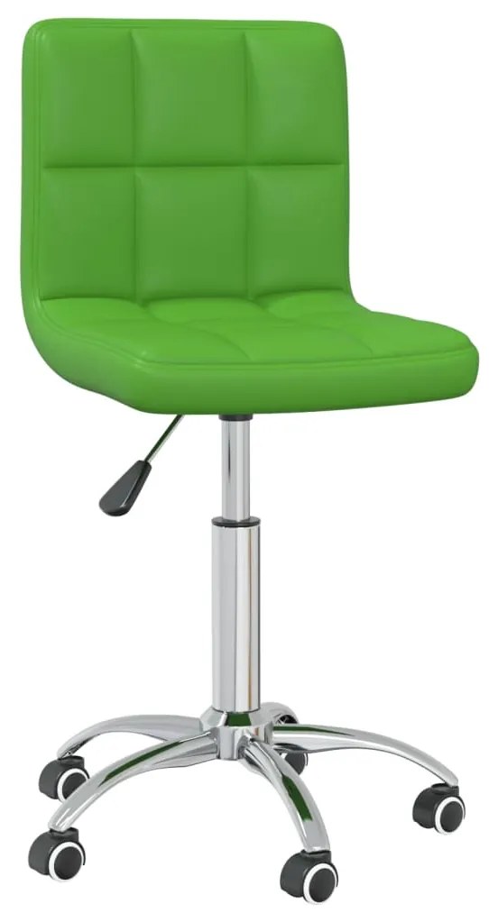 3087550 vidaXL Scaune de sufragerie pivotante 4 buc. piele artificială verde