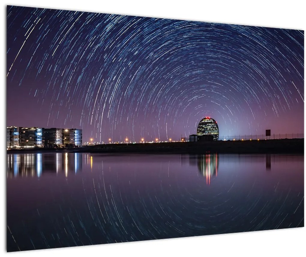 Tablou cu cerul nocturn și stele (90x60 cm)