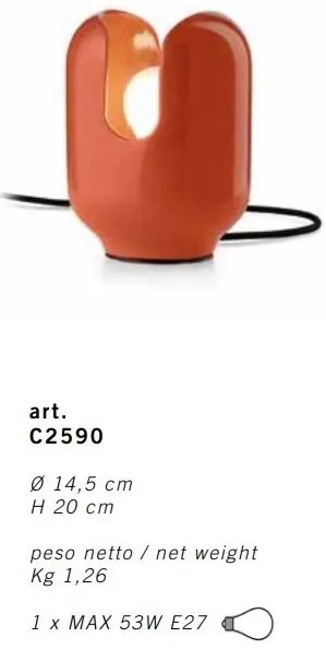 Veioza design italian realizata manual din ceramica BATUCADA