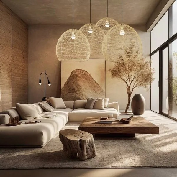 Immax 08261L - Lustră suspendată pe cablu BOHO DELICADO 1x E27/40W/230V Ø 60 cm