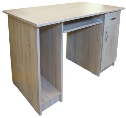 Birou Nero cu 1 usa si 1 sertar, Sonoma, 120 x 74 x 60 cm