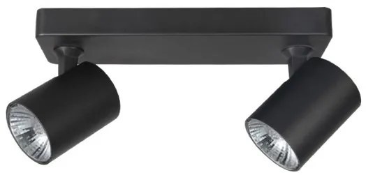 Plafoniera cu 2 spoturi directionabile de tavan/plafon EXO 2 neagra ZZ AZ3195