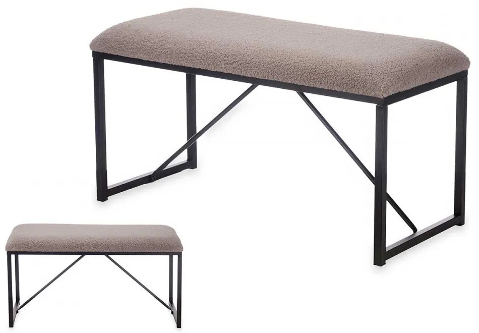 Banc plus maro deschis cu constructie neagra SHEEPISH