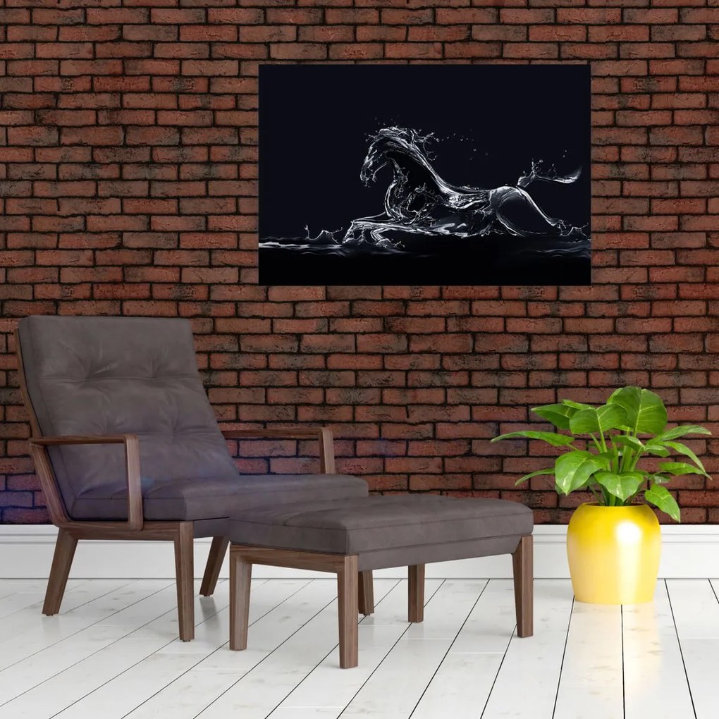 Tablou - Cal și apă (90x60 cm)