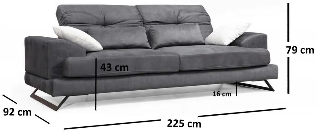 Canapea cu 3 locuri Frido