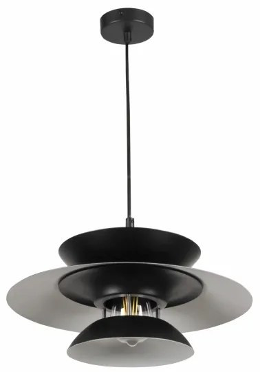 Lustră pe cablu BERIT 1xE27/20W/230V negru