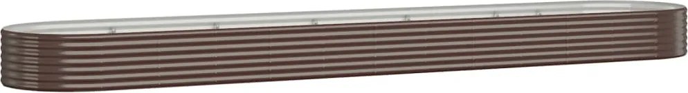 vidaXL Strat înălțat grădină 507x100x36 cm oțel galvanizat