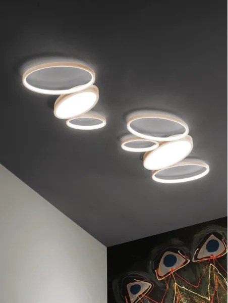 Ondaluce - plafonieră LED dimabilă RICE LED/34W/230V 45x80 cm aurie