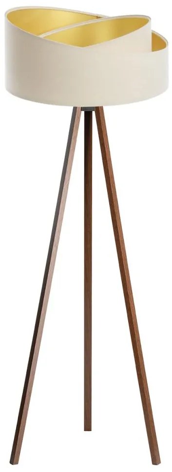 Lampă de podea GALAXY 1xE27/60W/230V crem/wenge
