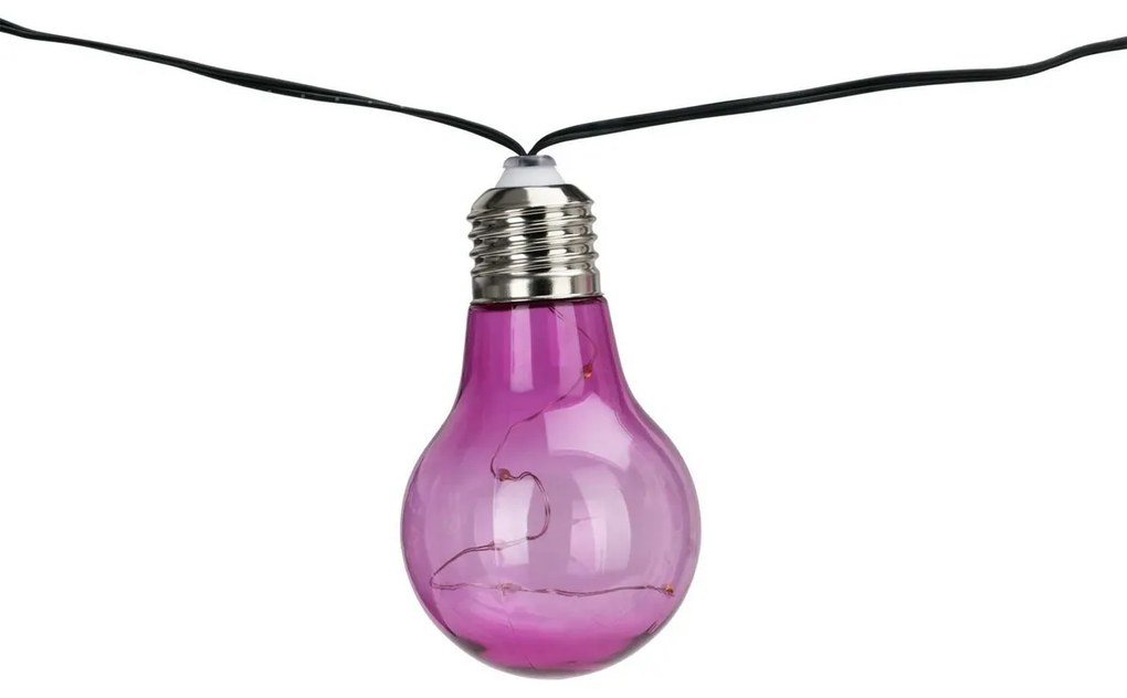 Lanț solar ProGarden becuri colorate, 2 m , 10 x 5LED