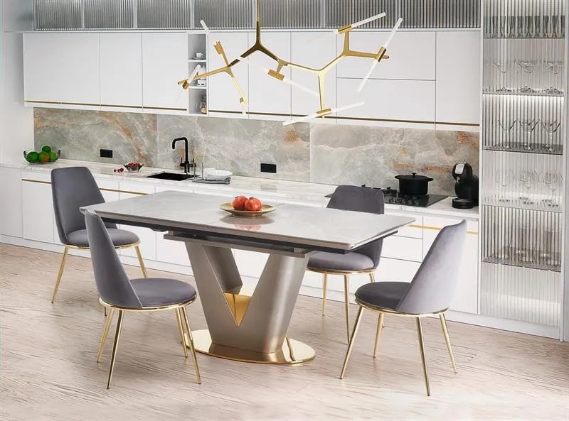 Masa extensibila Valentino Ceramic – l90 x h76 x L160-220 cm