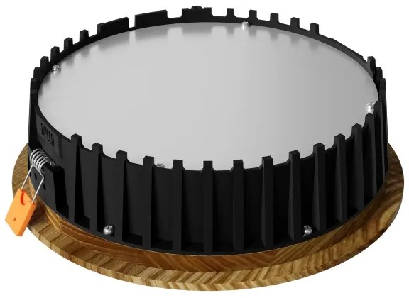 Corp de iluminat LED încastrat RONDO LED/6W/230V 4000K d. 15 cm lemn masiv frasin APLED