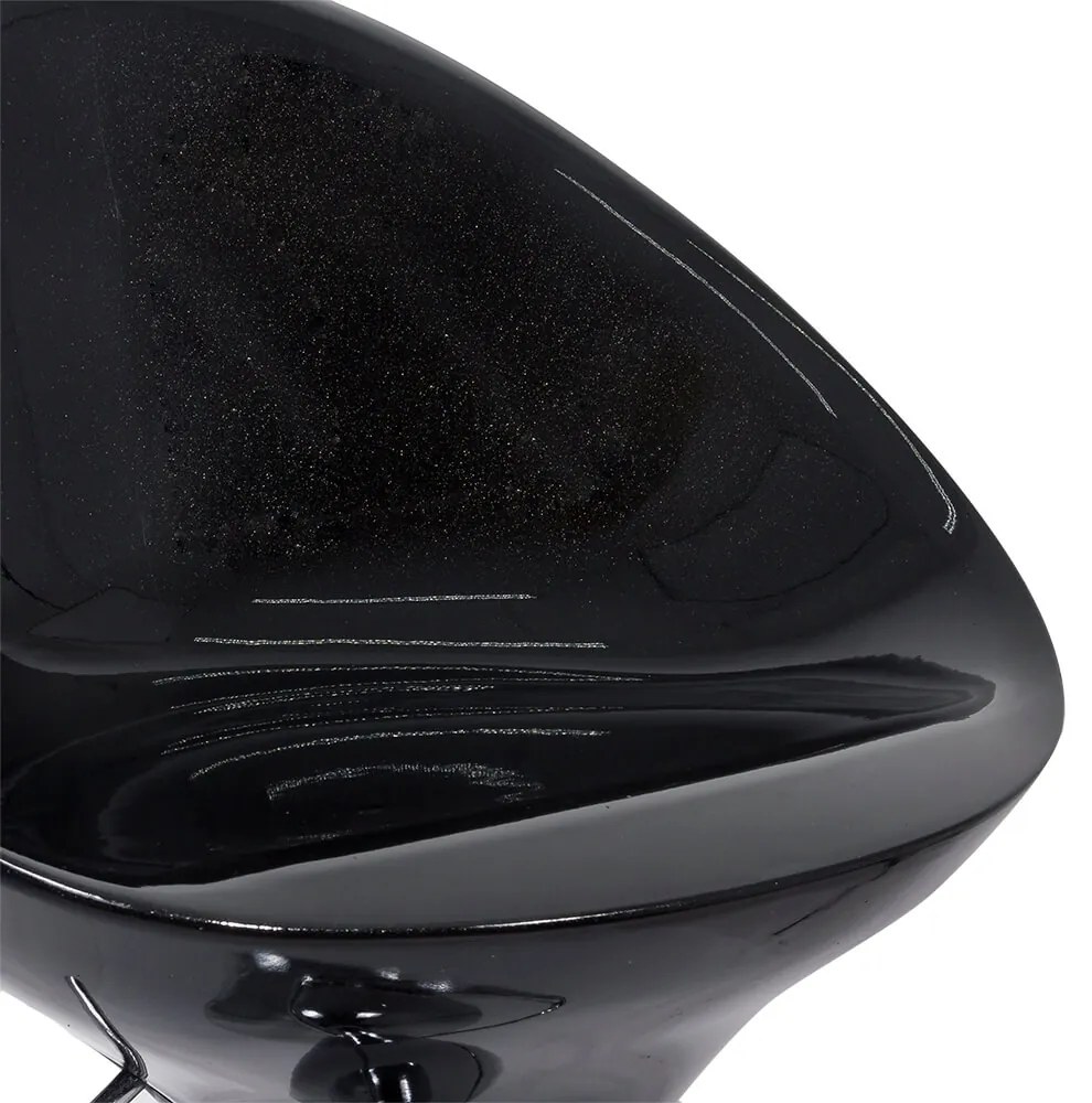 Scaun de bar negru ABS 105 din plastic ABS cu suport de picioare