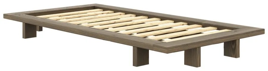 Pat maro din lemn de pin cu somieră 90x200 cm Japan – Karup Design