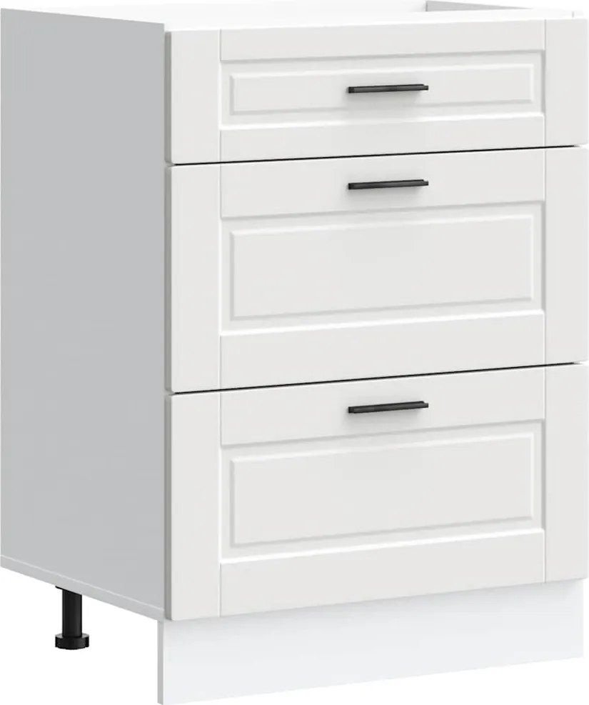 vidaXL Dulap de bază de bucătărie „Porto” din lemn prelucrat alb