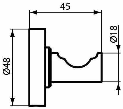 Cuier crom Ideal Standard IOM