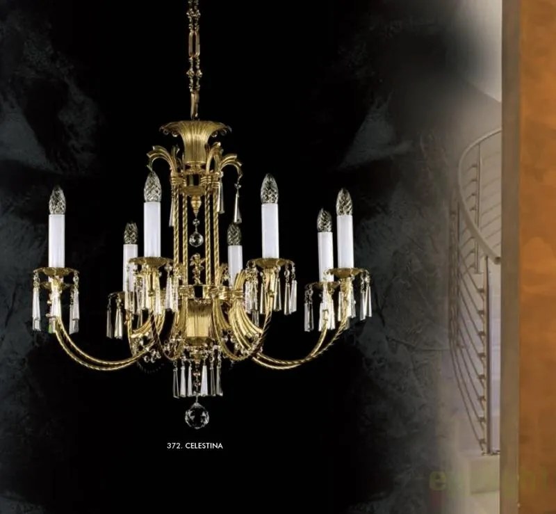 Candelabru 8 brate Cristal Bohemia Exclusive CELESTINA