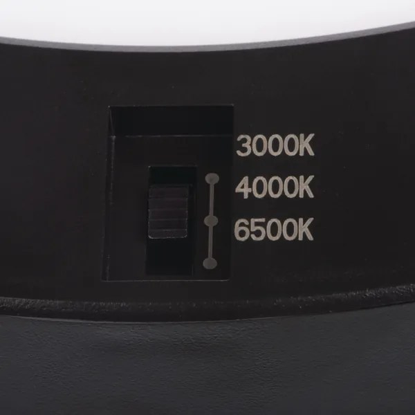 Corp de iluminat LED cu senzor 2 în 1 Kanlux 24605 ERGA LED/17W/230V 3000/4000/6500K negru