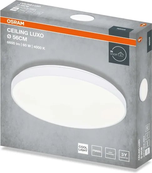 Osram - Plafonieră LED CEILING LUXO, LED/60W/230V, Ø 56 cm, albă