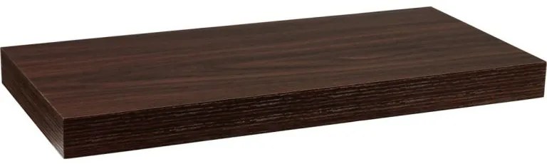 Raft de perete STILIST VOLATO - lemn închis la culoare 50cm