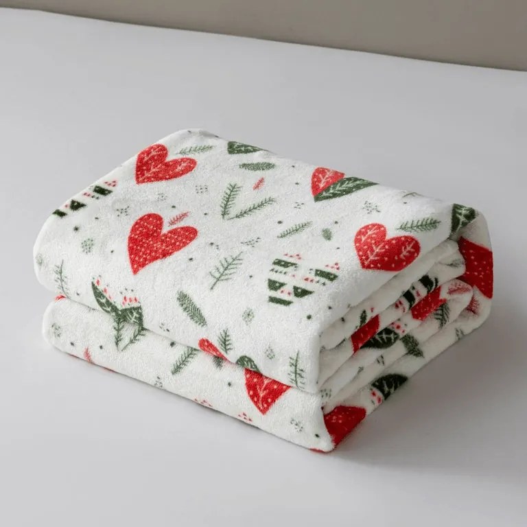 Patura Cocolino WINTER HEARTS, colorata Dimensiune: 200 x 220 cm