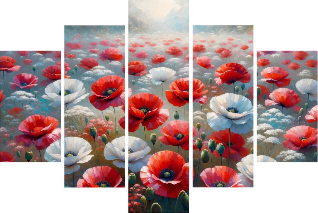 Tablou - Câmp de maci (150x105 cm)