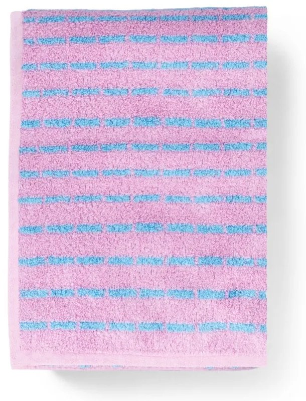 Prosop albastru/roz din amestec de bambus din frotir 50x100 cm Nuance – JUNA