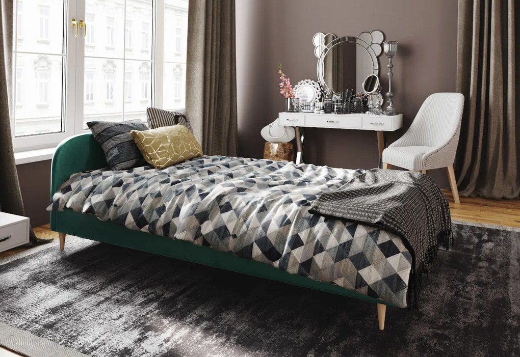 Supermobel Pat tapițat LOFT + somieră, 90x200, itaka 39