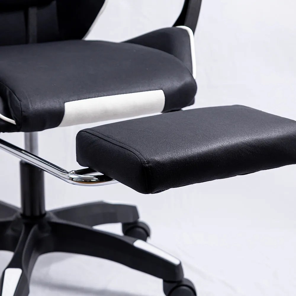 Scaun de gaming din stofa cu spatar rabatabil OFF 295 negru