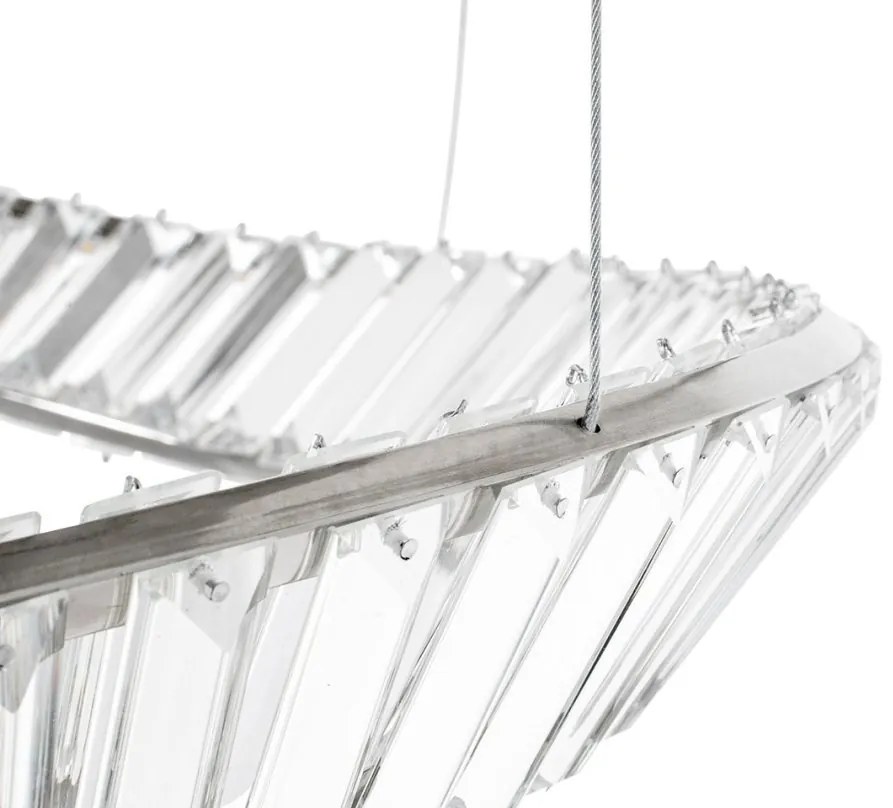 Lustra LED casa scarii design deosebit CHARMES 2B crom
