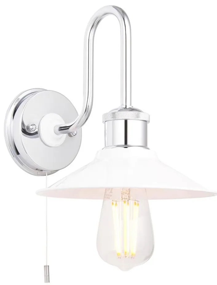 Endon 95508 - Aplică de baie MARIS, 1xE27/6W/230V, IP44, crom lucios