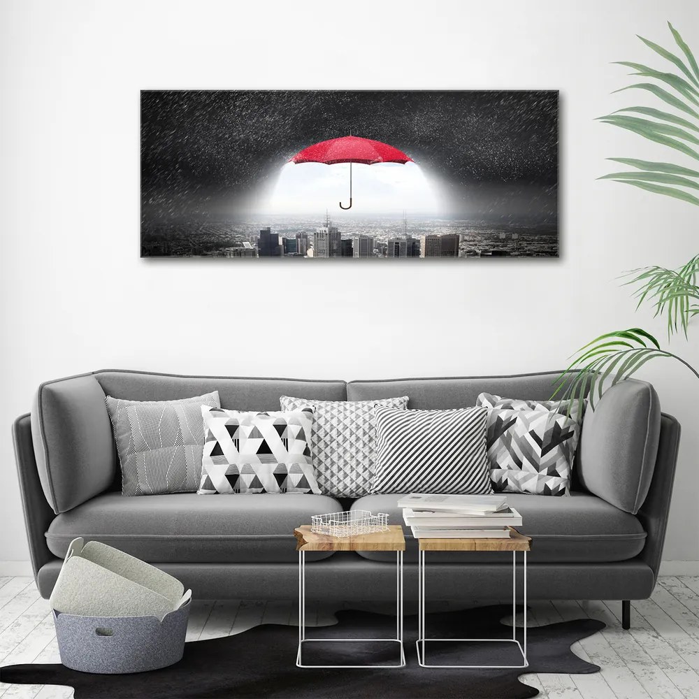 Tablou canvas Umbrela deasupra orașului