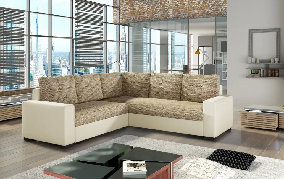 Coltar extensibil cu spatiu pentru depozitare, 240x240x90 cm, Canis 1, Eltap