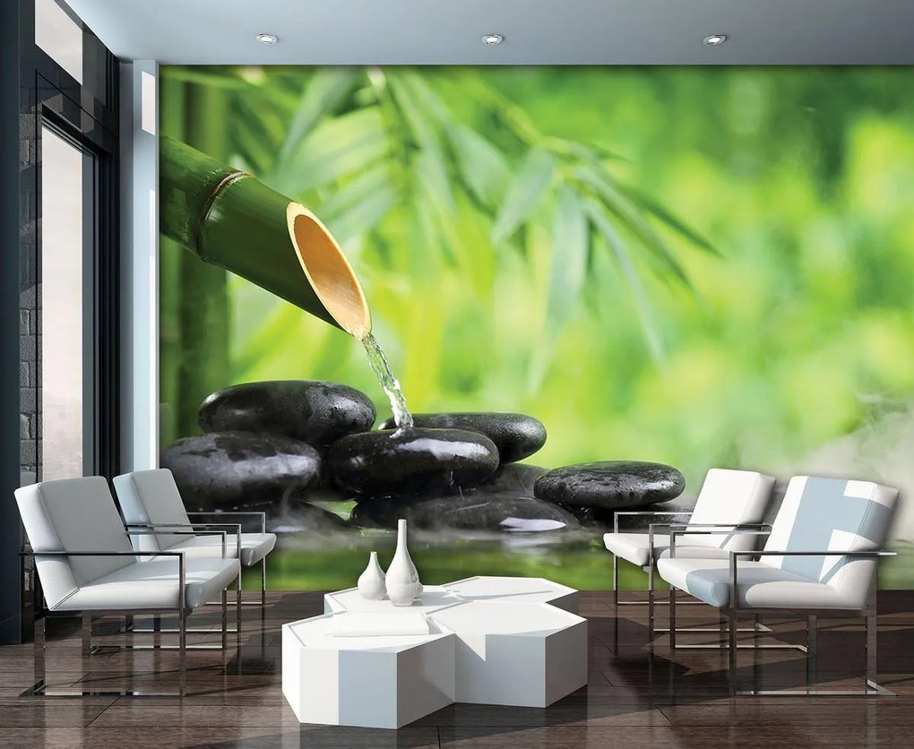 Fototapet - Relaxare în verde (254x184 cm)